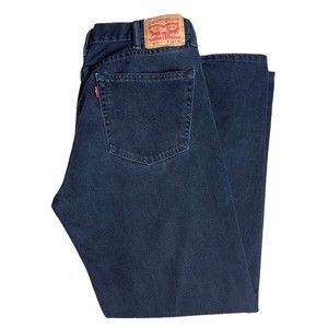 Levi’s Black 505 Jeans 38x32 Denim Regular Fit Straight